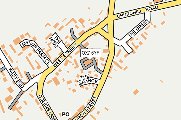 OX7 6YF map - OS OpenMap – Local (Ordnance Survey) OX7 6YF map - OS OpenMap – Local (Ordnance Survey)
