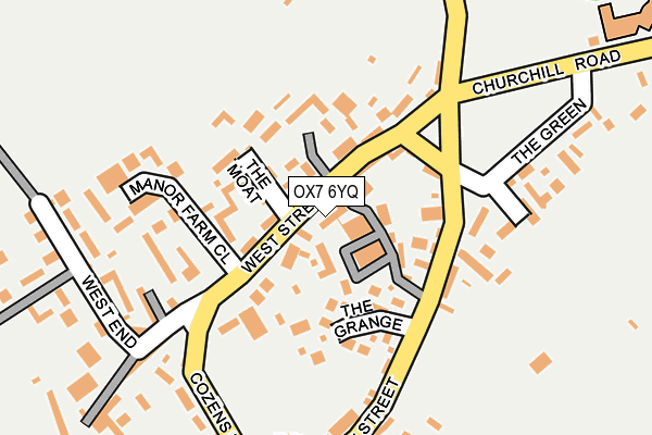 OX7 6YQ map - OS OpenMap – Local (Ordnance Survey) OX7 6YQ map - OS OpenMap – Local (Ordnance Survey)