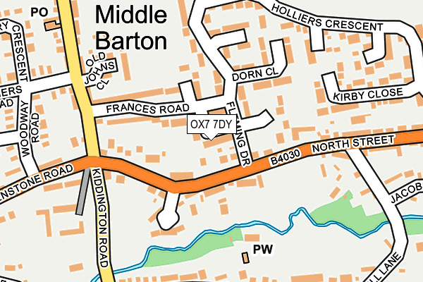 OX7 7DY map - OS OpenMap – Local (Ordnance Survey) OX7 7DY map - OS OpenMap – Local (Ordnance Survey)