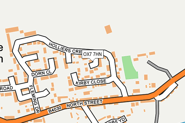 OX7 7HN map - OS OpenMap – Local (Ordnance Survey) OX7 7HN map - OS OpenMap – Local (Ordnance Survey)