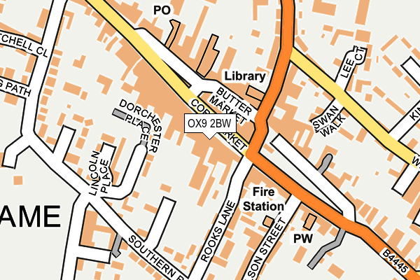 OX9 2BW map - OS OpenMap – Local (Ordnance Survey) OX9 2BW map - OS OpenMap – Local (Ordnance Survey)