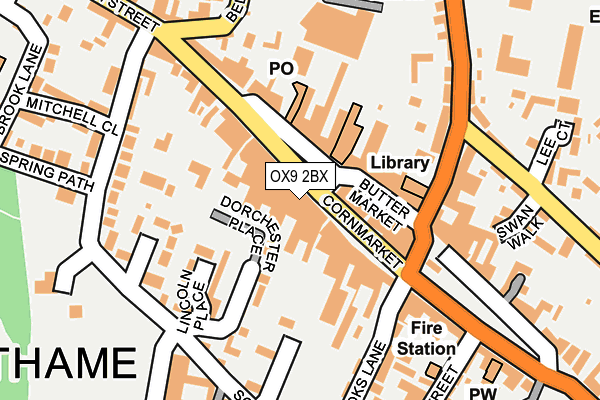 OX9 2BX map - OS OpenMap – Local (Ordnance Survey) OX9 2BX map - OS OpenMap – Local (Ordnance Survey)