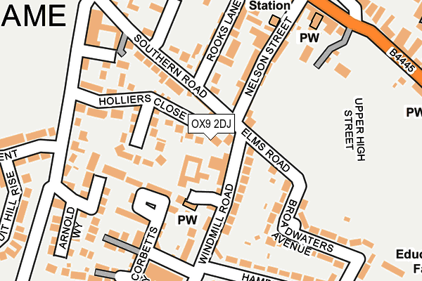 OX9 2DJ map - OS OpenMap – Local (Ordnance Survey) OX9 2DJ map - OS OpenMap – Local (Ordnance Survey)