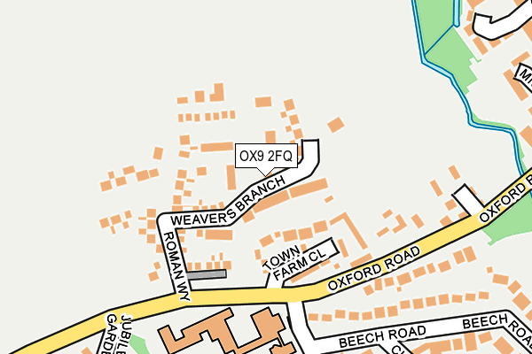 OX9 2FQ map - OS OpenMap – Local (Ordnance Survey) OX9 2FQ map - OS OpenMap – Local (Ordnance Survey)
