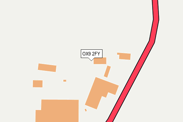 OX9 2FY map - OS OpenMap – Local (Ordnance Survey) OX9 2FY map - OS OpenMap – Local (Ordnance Survey)