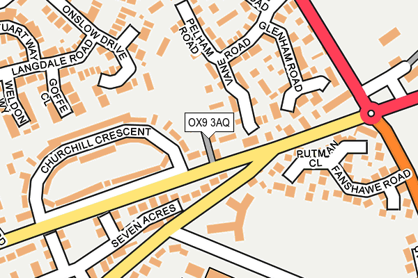 OX9 3AQ map - OS OpenMap – Local (Ordnance Survey) OX9 3AQ map - OS OpenMap – Local (Ordnance Survey)