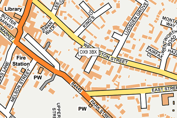 OX9 3BX map - OS OpenMap – Local (Ordnance Survey) OX9 3BX map - OS OpenMap – Local (Ordnance Survey)