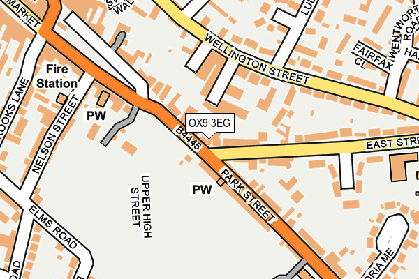 OX9 3EG map - OS OpenMap – Local (Ordnance Survey) OX9 3EG map - OS OpenMap – Local (Ordnance Survey)
