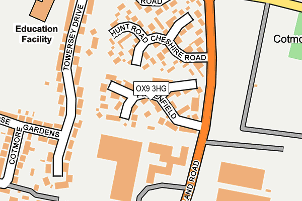 OX9 3HG map - OS OpenMap – Local (Ordnance Survey) OX9 3HG map - OS OpenMap – Local (Ordnance Survey)