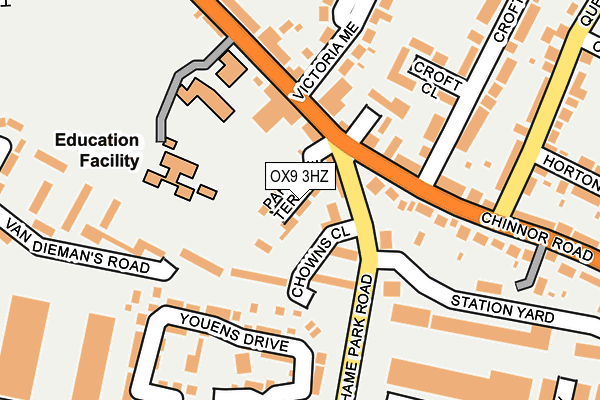 OX9 3HZ map - OS OpenMap – Local (Ordnance Survey) OX9 3HZ map - OS OpenMap – Local (Ordnance Survey)
