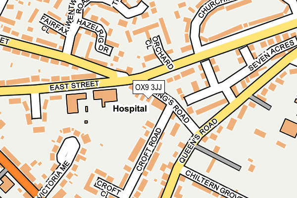 OX9 3JJ map - OS OpenMap – Local (Ordnance Survey) OX9 3JJ map - OS OpenMap – Local (Ordnance Survey)