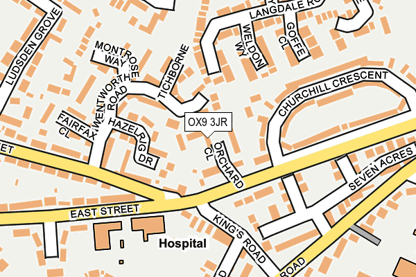 OX9 3JR map - OS OpenMap – Local (Ordnance Survey) OX9 3JR map - OS OpenMap – Local (Ordnance Survey)