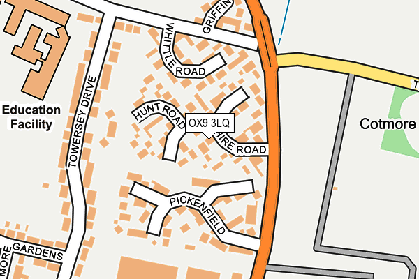 OX9 3LQ map - OS OpenMap – Local (Ordnance Survey)
