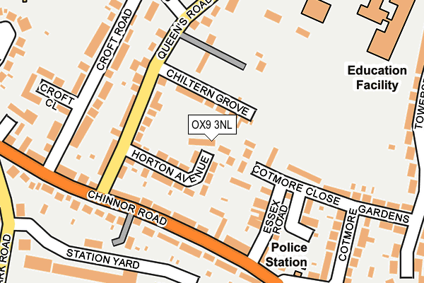 OX9 3NL map - OS OpenMap – Local (Ordnance Survey) OX9 3NL map - OS OpenMap – Local (Ordnance Survey)