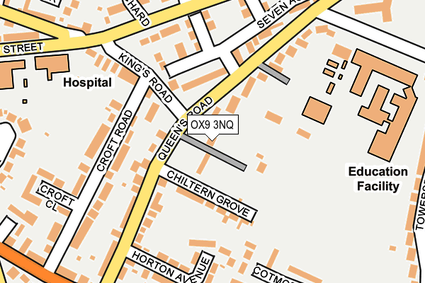 OX9 3NQ map - OS OpenMap – Local (Ordnance Survey) OX9 3NQ map - OS OpenMap – Local (Ordnance Survey)