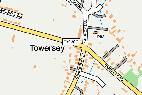 OX9 3QG map - OS OpenMap – Local (Ordnance Survey) OX9 3QG map - OS OpenMap – Local (Ordnance Survey)