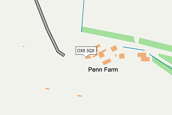 OX9 3QX map - OS OpenMap – Local (Ordnance Survey) OX9 3QX map - OS OpenMap – Local (Ordnance Survey)