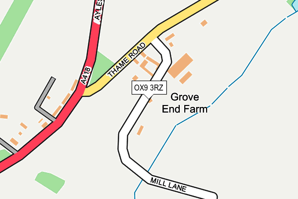 OX9 3RZ map - OS OpenMap – Local (Ordnance Survey) OX9 3RZ map - OS OpenMap – Local (Ordnance Survey)
