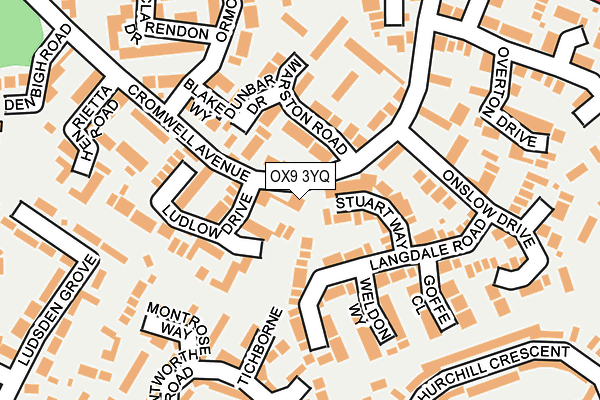 OX9 3YQ map - OS OpenMap – Local (Ordnance Survey) OX9 3YQ map - OS OpenMap – Local (Ordnance Survey)
