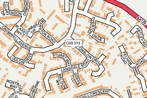 OX9 3YX map - OS OpenMap – Local (Ordnance Survey) OX9 3YX map - OS OpenMap – Local (Ordnance Survey)