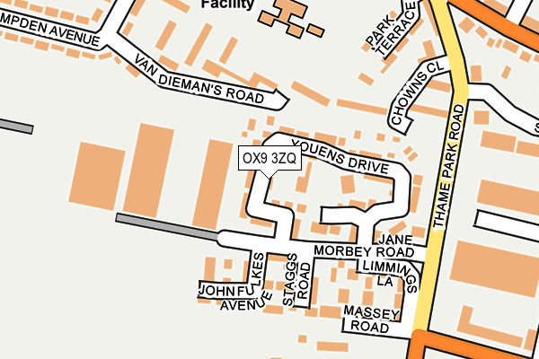 OX9 3ZQ map - OS OpenMap – Local (Ordnance Survey) OX9 3ZQ map - OS OpenMap – Local (Ordnance Survey)
