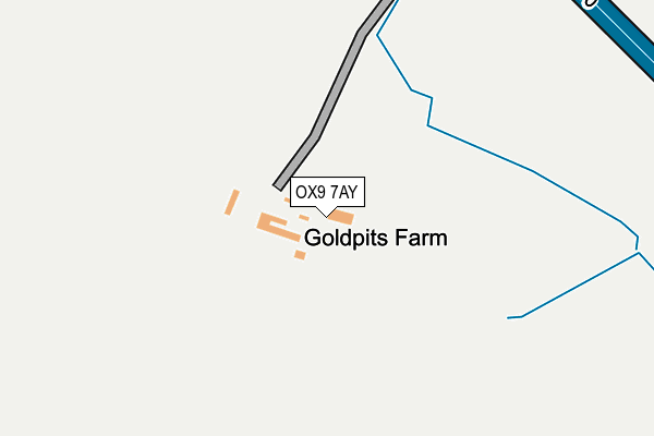 OX9 7AY map - OS OpenMap – Local (Ordnance Survey) OX9 7AY map - OS OpenMap – Local (Ordnance Survey)