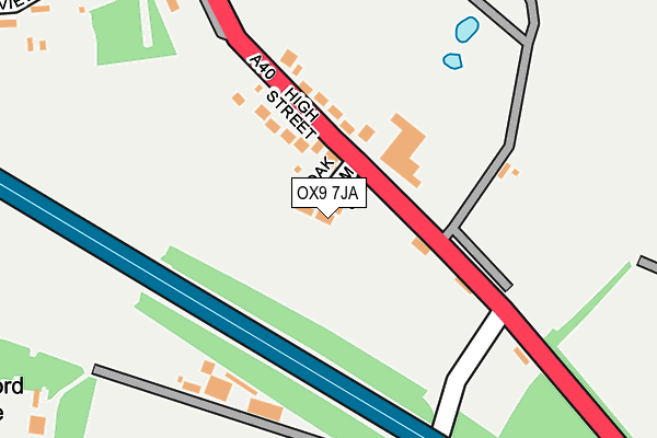 OX9 7JA map - OS OpenMap – Local (Ordnance Survey) OX9 7JA map - OS OpenMap – Local (Ordnance Survey)