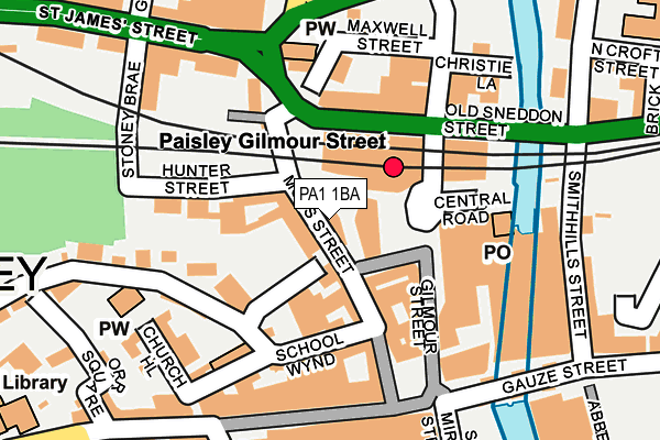 PA1 1BA map - OS OpenMap – Local (Ordnance Survey) PA1 1BA map - OS OpenMap – Local (Ordnance Survey)