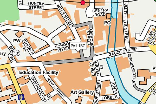 PA1 1BG map - OS OpenMap – Local (Ordnance Survey) PA1 1BG map - OS OpenMap – Local (Ordnance Survey)