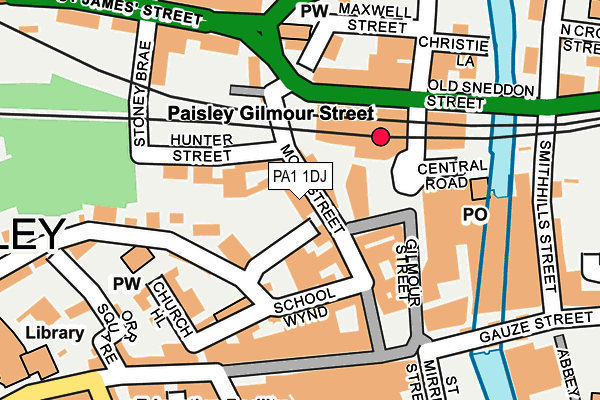 PA1 1DJ map - OS OpenMap – Local (Ordnance Survey) PA1 1DJ map - OS OpenMap – Local (Ordnance Survey)