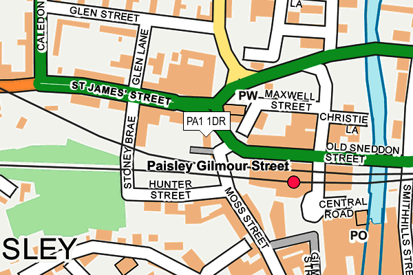 PA1 1DR map - OS OpenMap – Local (Ordnance Survey) PA1 1DR map - OS OpenMap – Local (Ordnance Survey)