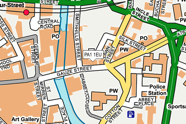 PA1 1EU map - OS OpenMap – Local (Ordnance Survey) PA1 1EU map - OS OpenMap – Local (Ordnance Survey)