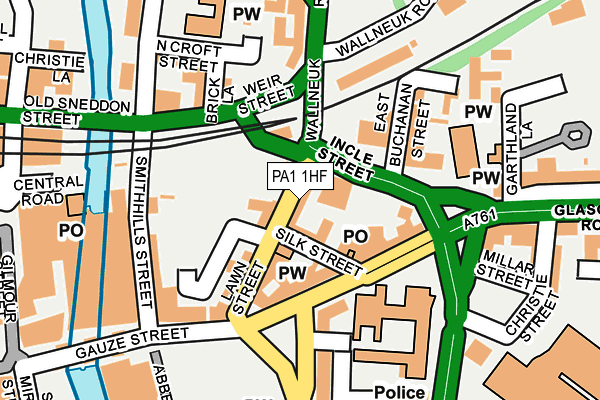 PA1 1HF map - OS OpenMap – Local (Ordnance Survey) PA1 1HF map - OS OpenMap – Local (Ordnance Survey)