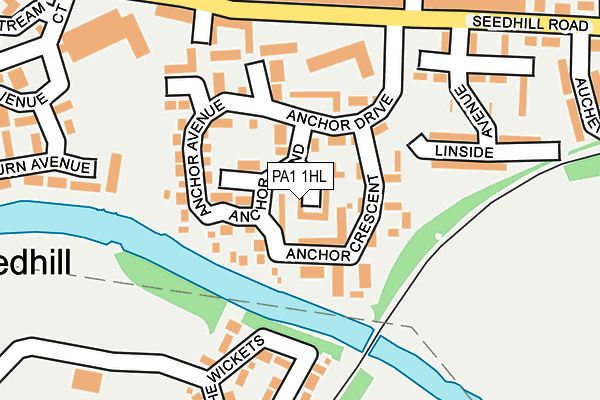 PA1 1HL map - OS OpenMap – Local (Ordnance Survey) PA1 1HL map - OS OpenMap – Local (Ordnance Survey)