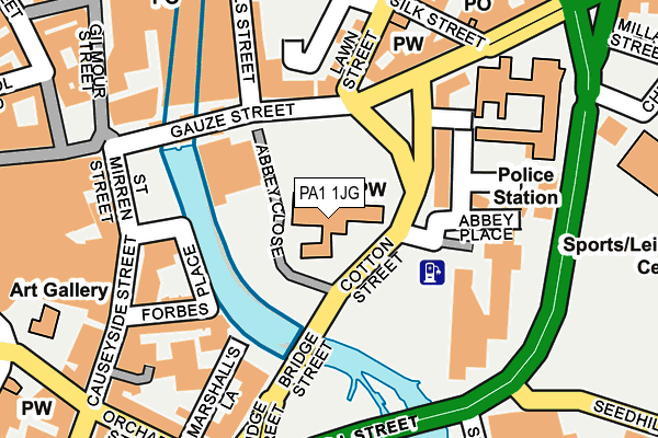PA1 1JG map - OS OpenMap – Local (Ordnance Survey) PA1 1JG map - OS OpenMap – Local (Ordnance Survey)
