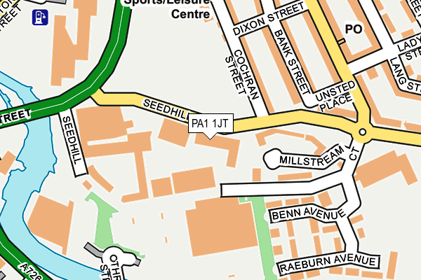 PA1 1JT map - OS OpenMap – Local (Ordnance Survey) PA1 1JT map - OS OpenMap – Local (Ordnance Survey)