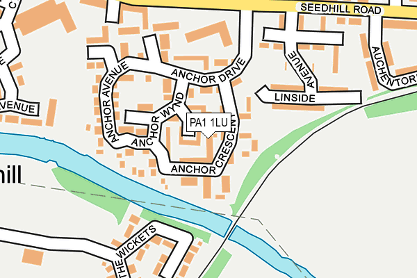 PA1 1LU map - OS OpenMap – Local (Ordnance Survey) PA1 1LU map - OS OpenMap – Local (Ordnance Survey)