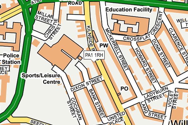 PA1 1RH map - OS OpenMap – Local (Ordnance Survey) PA1 1RH map - OS OpenMap – Local (Ordnance Survey)
