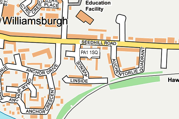 PA1 1SQ map - OS OpenMap – Local (Ordnance Survey) PA1 1SQ map - OS OpenMap – Local (Ordnance Survey)