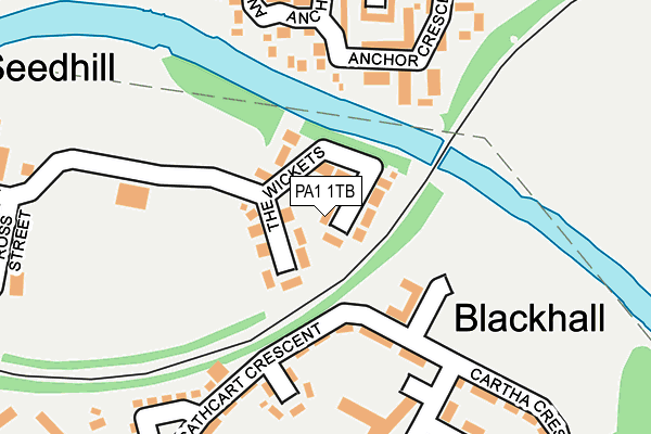 PA1 1TB map - OS OpenMap – Local (Ordnance Survey) PA1 1TB map - OS OpenMap – Local (Ordnance Survey)
