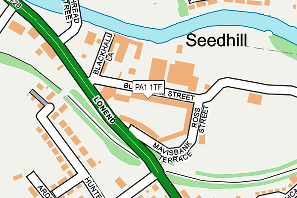 PA1 1TF map - OS OpenMap – Local (Ordnance Survey) PA1 1TF map - OS OpenMap – Local (Ordnance Survey)