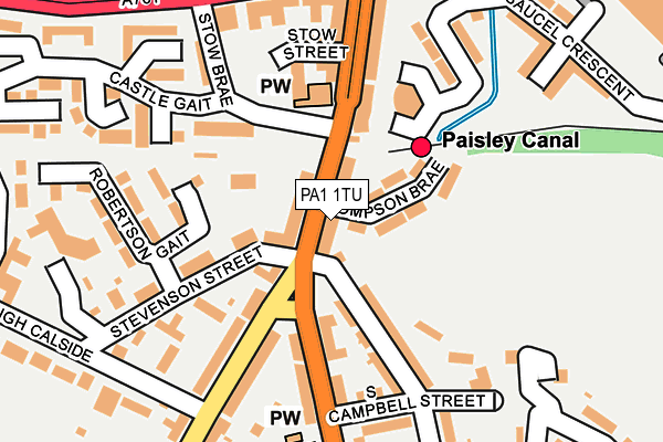 PA1 1TU map - OS OpenMap – Local (Ordnance Survey) PA1 1TU map - OS OpenMap – Local (Ordnance Survey)