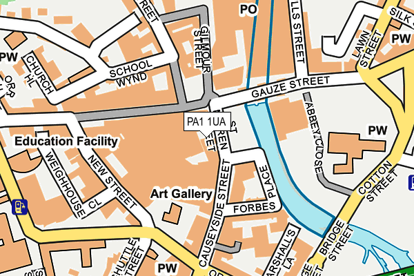 PA1 1UA map - OS OpenMap – Local (Ordnance Survey) PA1 1UA map - OS OpenMap – Local (Ordnance Survey)