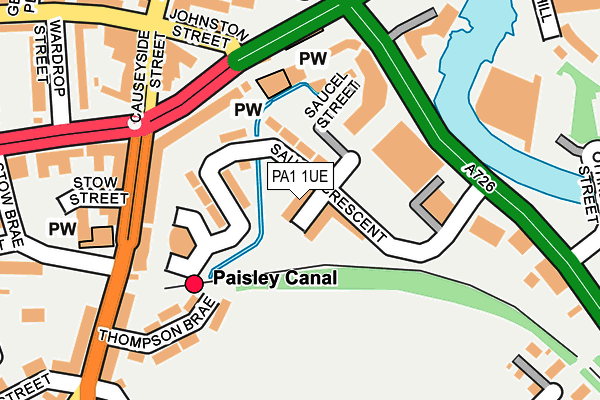 PA1 1UE map - OS OpenMap – Local (Ordnance Survey) PA1 1UE map - OS OpenMap – Local (Ordnance Survey)