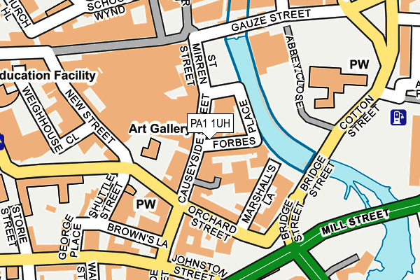 PA1 1UH map - OS OpenMap – Local (Ordnance Survey) PA1 1UH map - OS OpenMap – Local (Ordnance Survey)