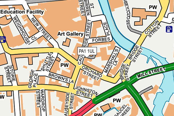 PA1 1UL map - OS OpenMap – Local (Ordnance Survey) PA1 1UL map - OS OpenMap – Local (Ordnance Survey)