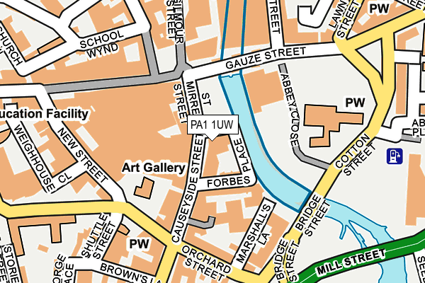 PA1 1UW map - OS OpenMap – Local (Ordnance Survey) PA1 1UW map - OS OpenMap – Local (Ordnance Survey)