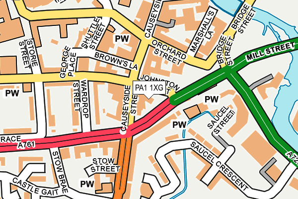 PA1 1XG map - OS OpenMap – Local (Ordnance Survey) PA1 1XG map - OS OpenMap – Local (Ordnance Survey)