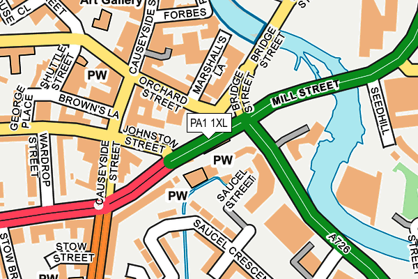 PA1 1XL map - OS OpenMap – Local (Ordnance Survey) PA1 1XL map - OS OpenMap – Local (Ordnance Survey)