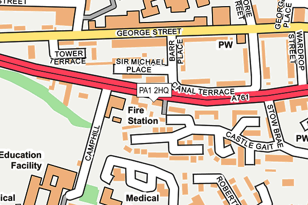 PA1 2HQ map - OS OpenMap – Local (Ordnance Survey) PA1 2HQ map - OS OpenMap – Local (Ordnance Survey)